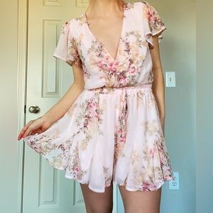 Altar’d State Romper : Size : Small / Color : Pink Floral
